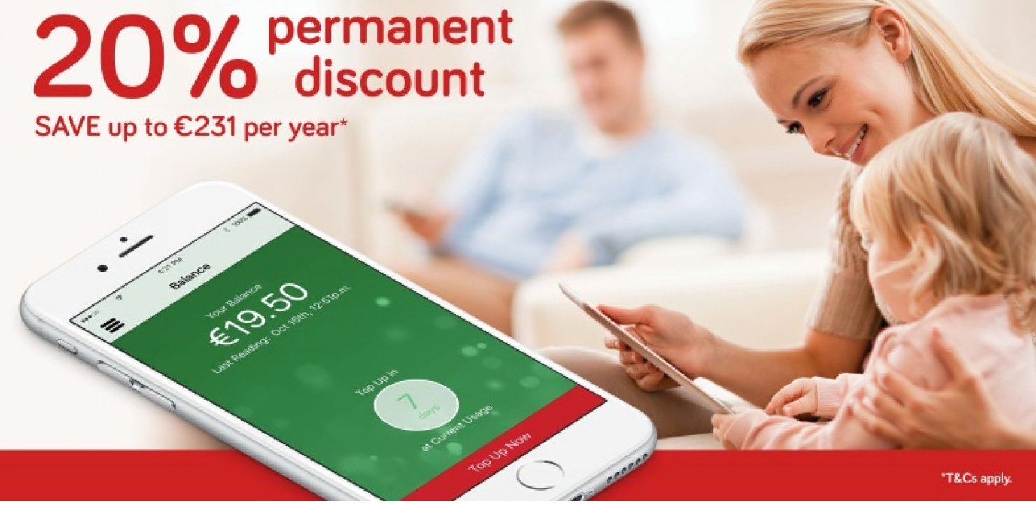 PINERGY Launch 20% Permanent Discount Ireland’s Cheapest payg Electricity.